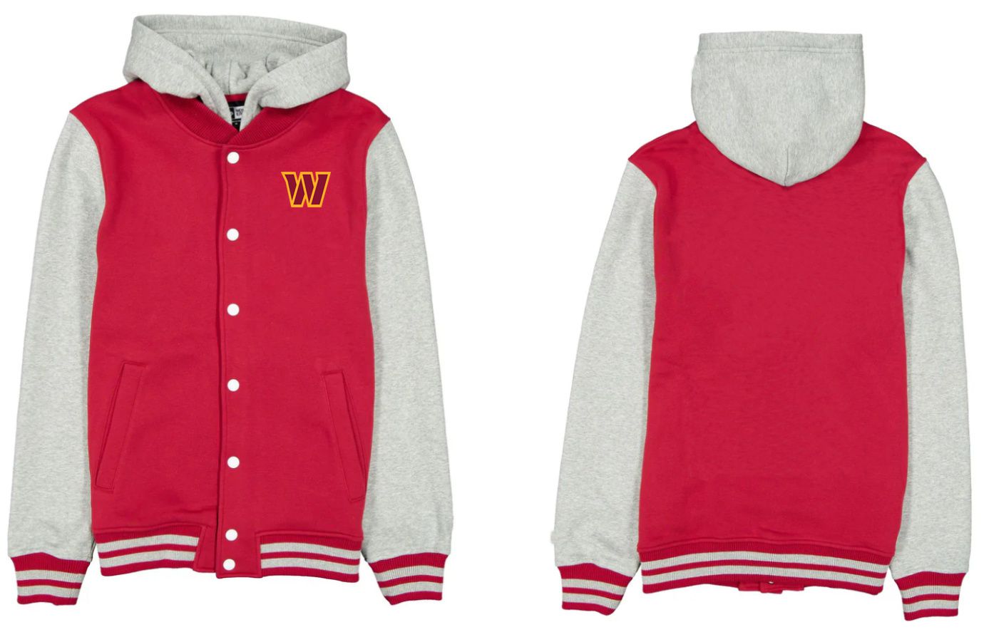 Men 2026 NFL Washington Commanders  jacket hoodie Red 01->san antonio spurs->NBA Jersey